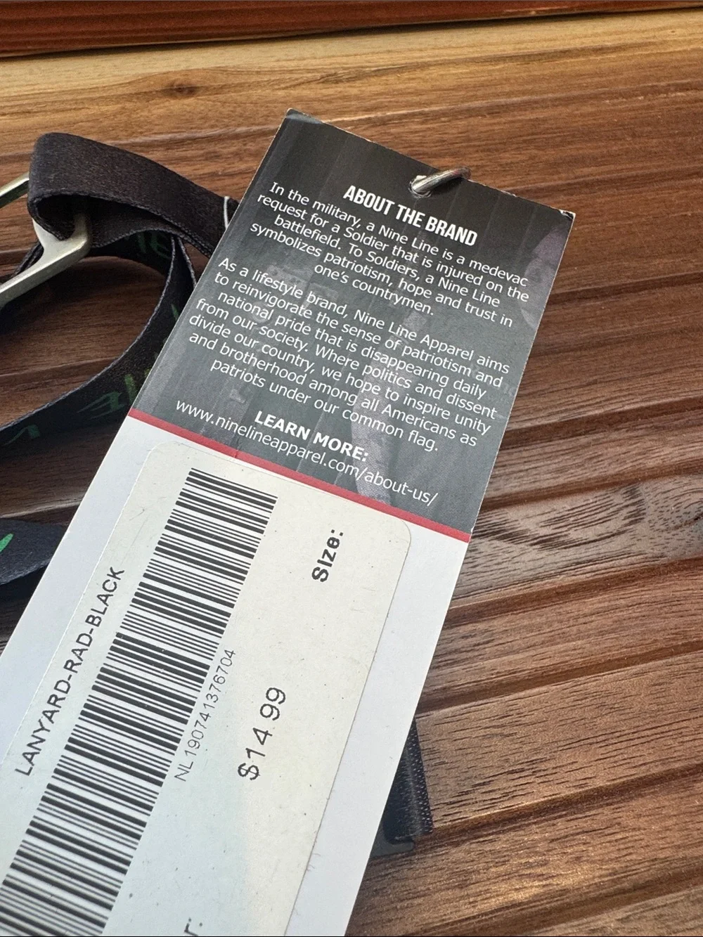 Nine Line Black 'Nine Line' Lanyard with Colorful Rifle Print Bottle Opener